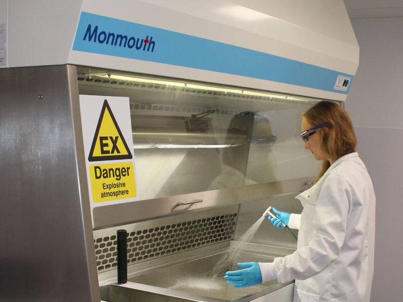 Monmouth Scientific | ATEX Fume Cupboard | Essex Police